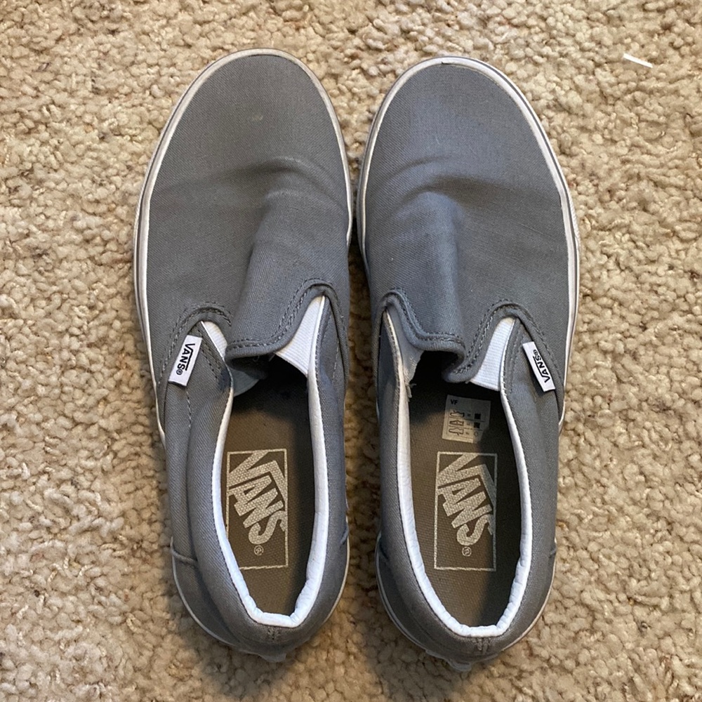 GREY SLIP ON VANS!!